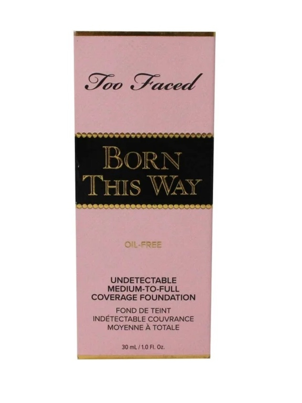 Too Faced Born This Way Foundation - Pink & Black Packaging